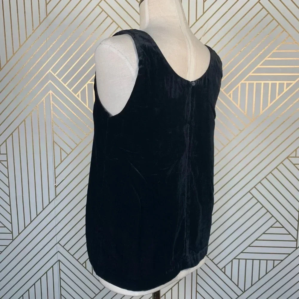 J.‎ Crew Velvet Tank Top in Black Style J4925